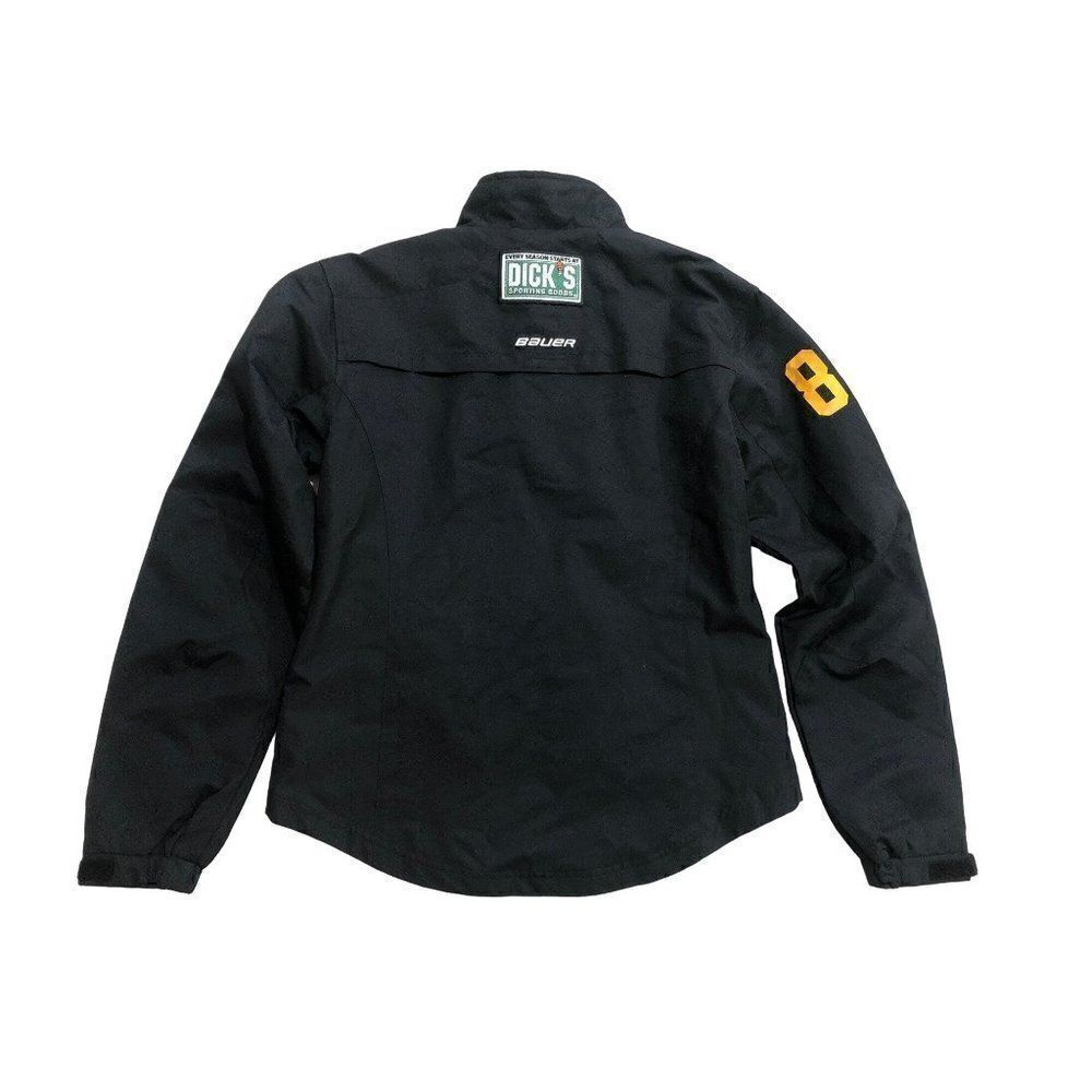 Bauer Black Lightweight Warm Up Jacket Pittsburgh  Penguins Woman's Size XS New